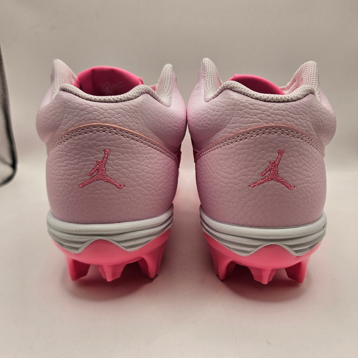 NIKE JORDAN MEN'S 9 STADIUM 90 LOW TD FOOTBALL CLEATS PINK FOAM NWOB HQ0210-600