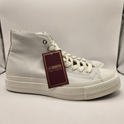 CONVERSE MEN'S 10.5 FIRST STRING CHUCK TAYLOR PREMIUM LEATHER WHITE HI A14281