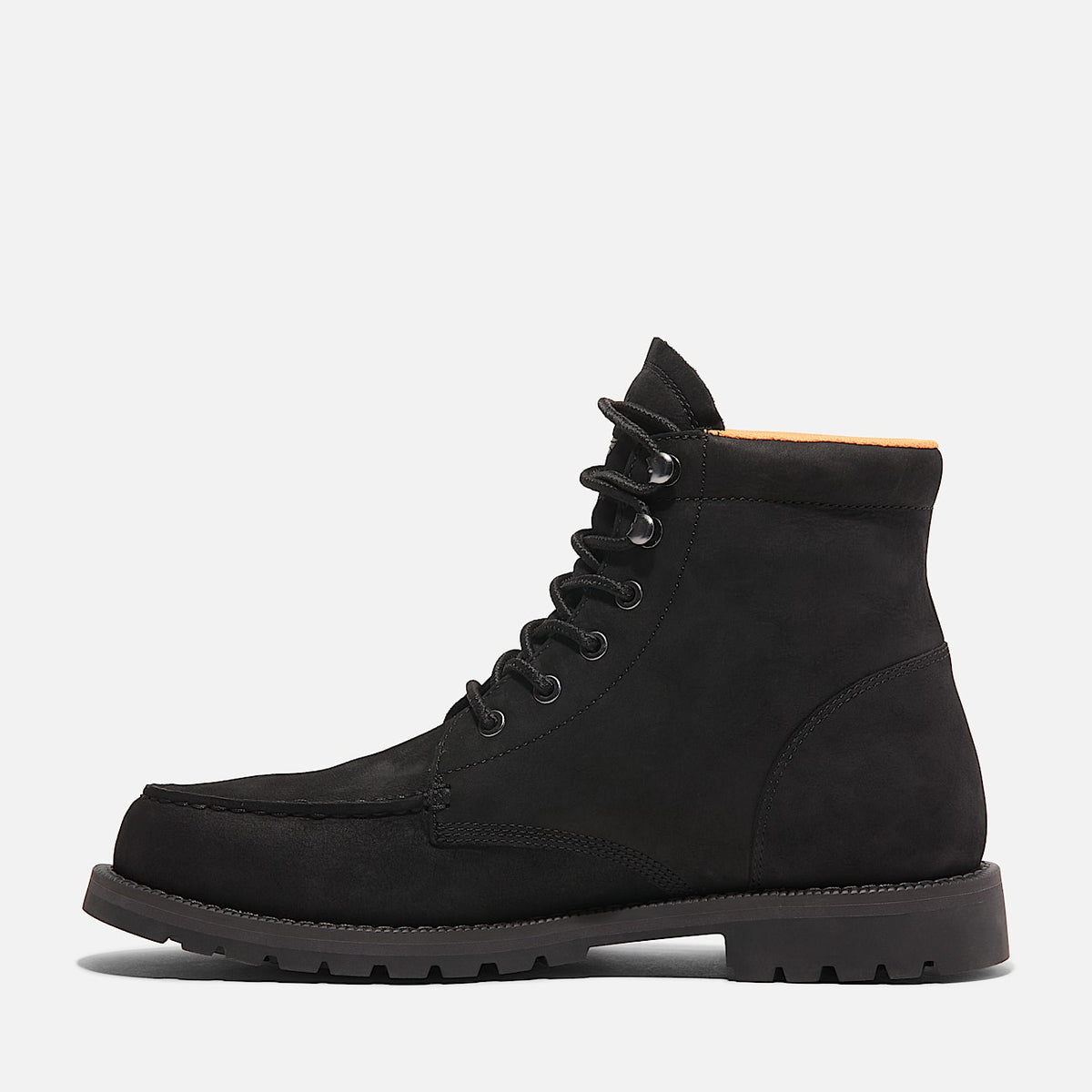 TIMBERLAND MEN'S 8 REDWOOD FALLS MID LACE WATERPROOF BLACK NUBUCK BOOTS
