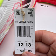 ADIDAS Men's 12 F50 League FG/MG Men's Soccer Cleats White IE1289