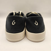 OLUKAI MEN'S 8 TRADEWIND LAVA ROCK BLACK CANVAS LOW TOP SNEAKER COMFY 10533-LRLR