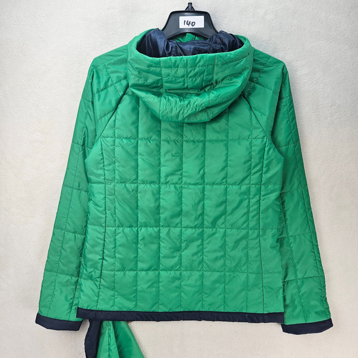THE NORTH FACE WOMEN'S XS CIRCALOFT 1/4 ZIP PULLOVER HOODED QUILTED EMERALD
