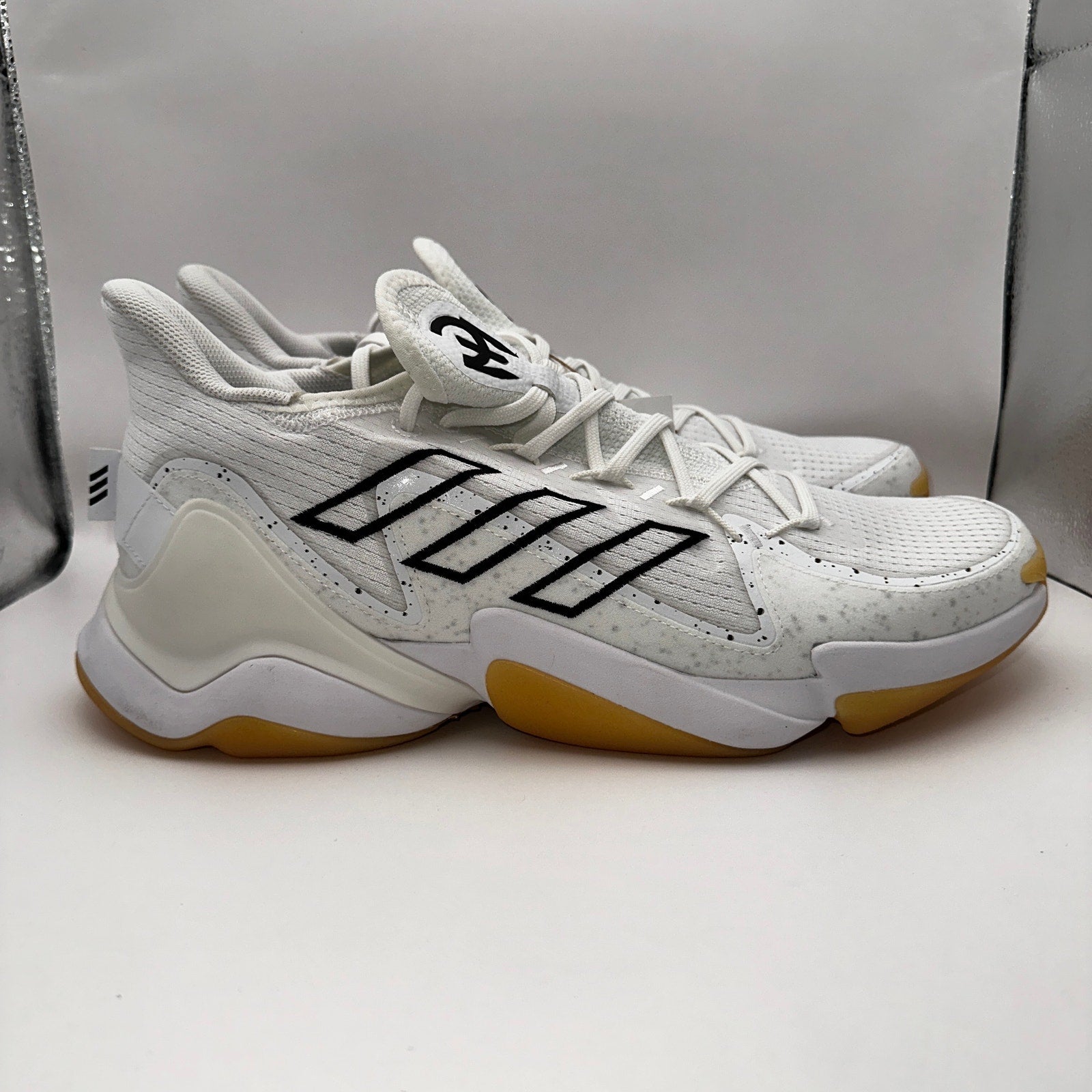 Adidas Mahome 1 Impact FL White Gum Basketball Shoes Size 14