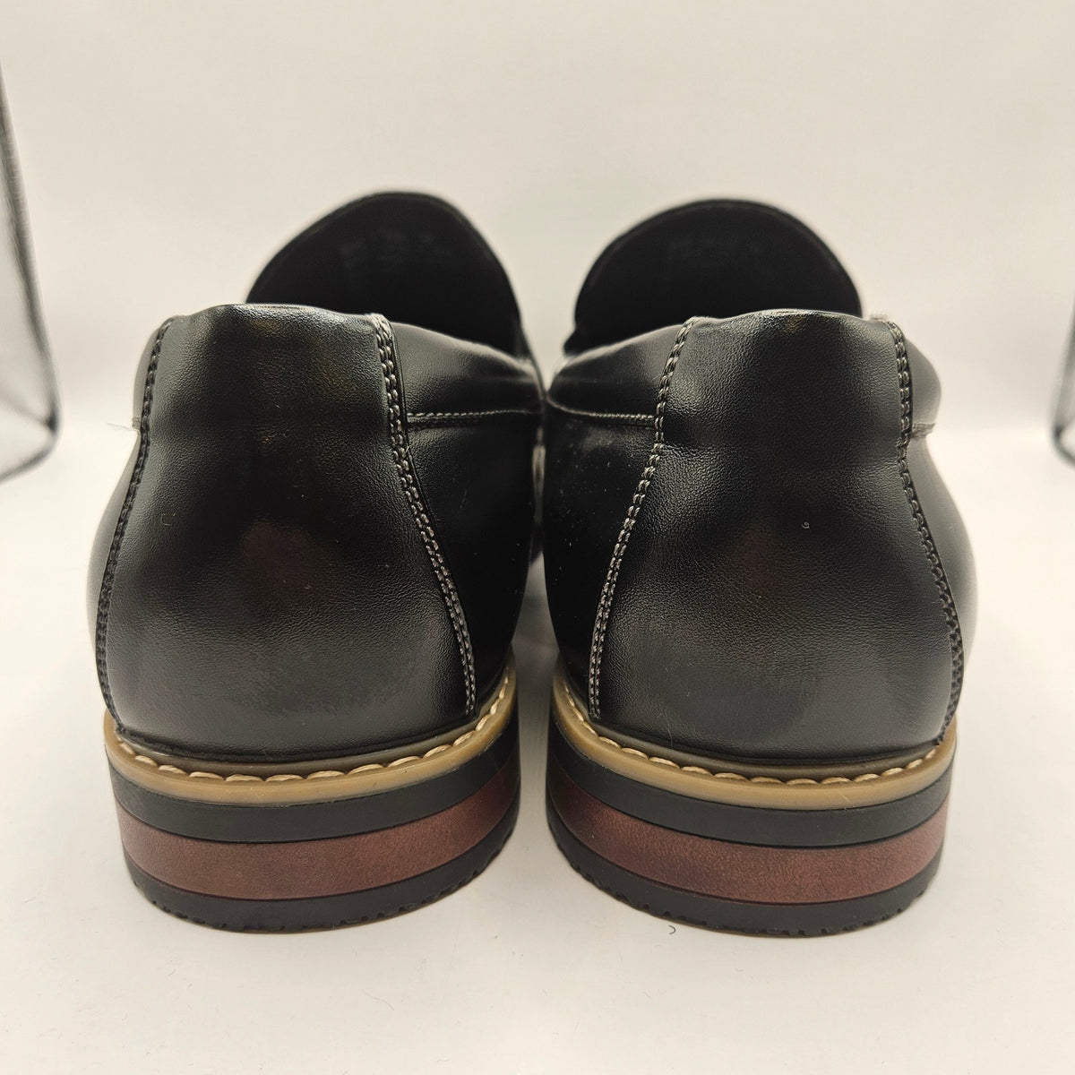 NUNN BUSH MEN'S 14 CARMELO MOC TOE SLIP ON BLACK DRESS SHOES 81512-001 NWOB