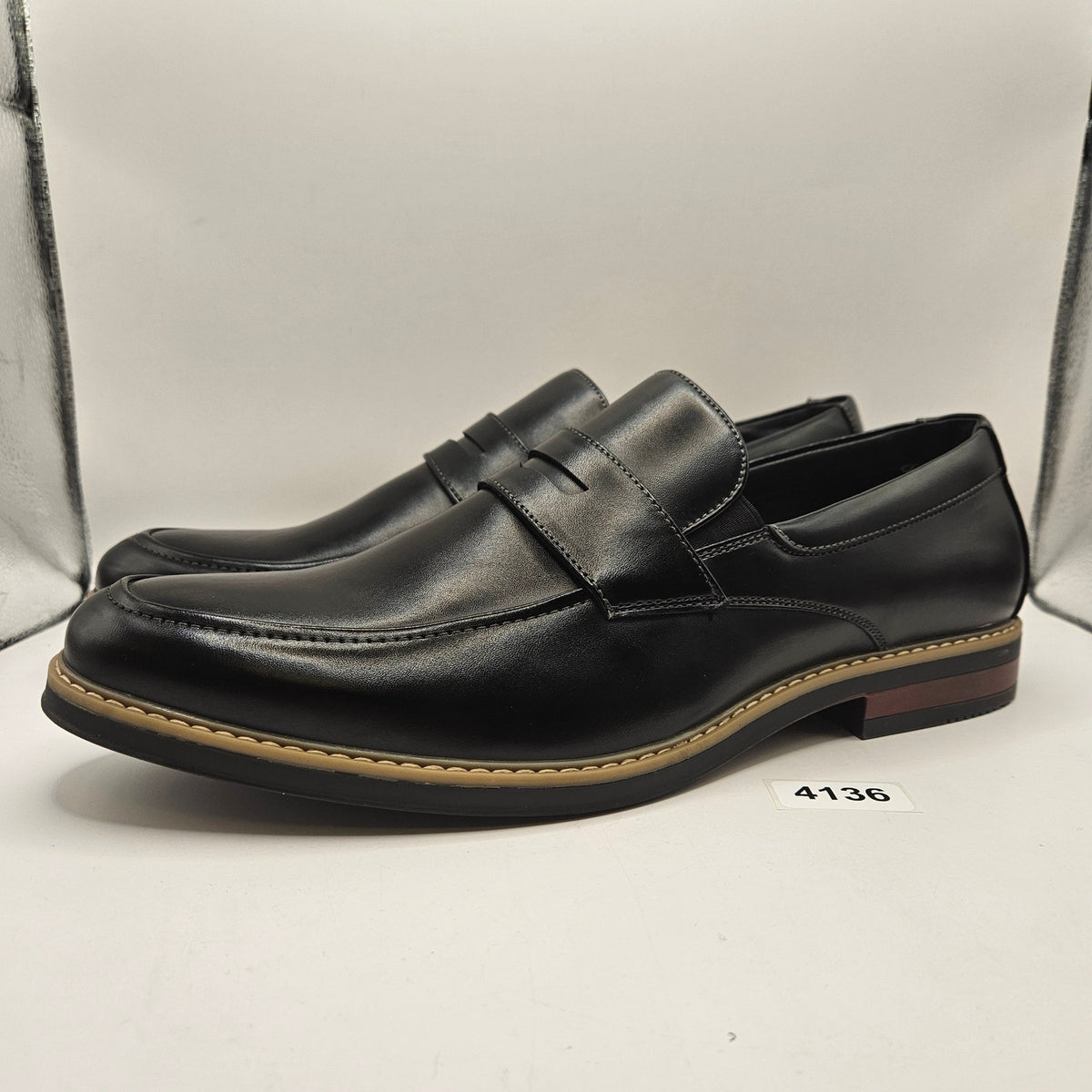 NUNN BUSH MEN'S 14 CARMELO MOC TOE SLIP ON BLACK DRESS SHOES 81512-001 NWOB