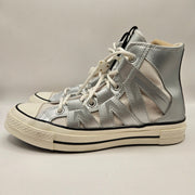 CONVERSE WOMEN'S 9 CHUCK 70 MESH HI DULL SILVER SNEAKER A15187C