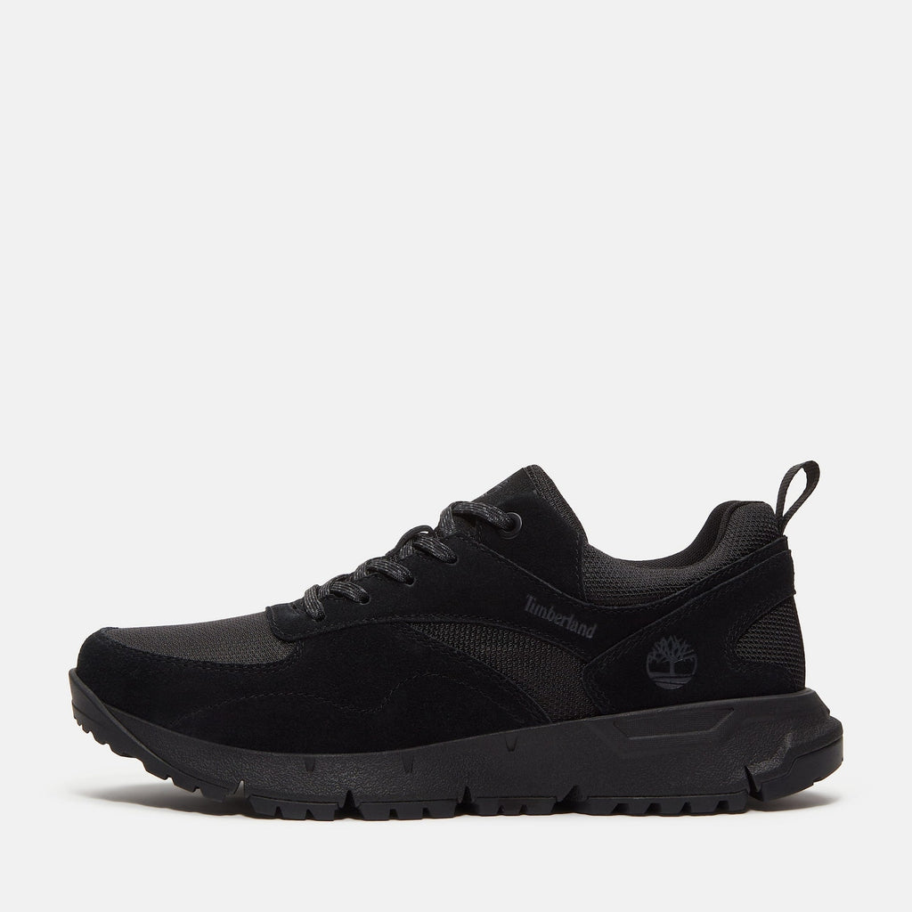TIMBERLAND MEN'S 10.5 VOYAGER PARK LOW LACE SNEAKER BLACKOUT MESH NIB