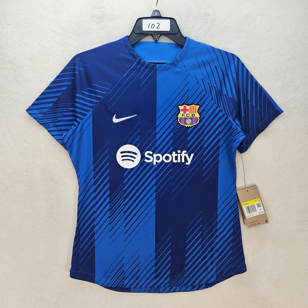 NIKE WOMEN'S SMALL FC BARCELONA JERSEY SS TSHIRT DRI FIT FD022-464 NWT