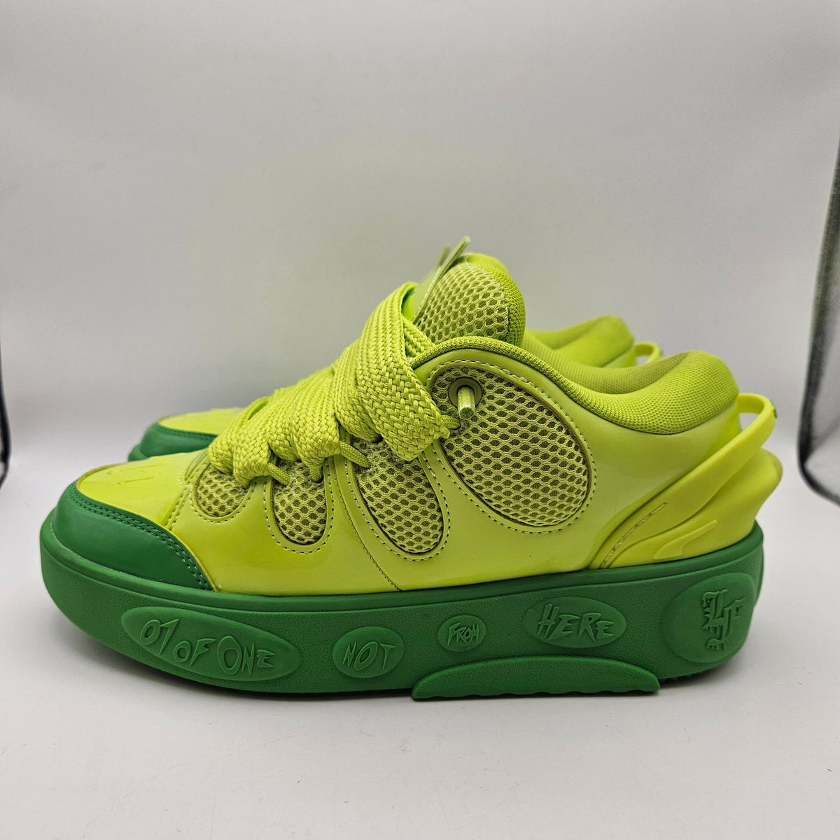 PUMA X LAMELO BALL MEN'S 6.5 MB.03 TOXIC SLIME GREEN BASKETBALL SHOES NWOB