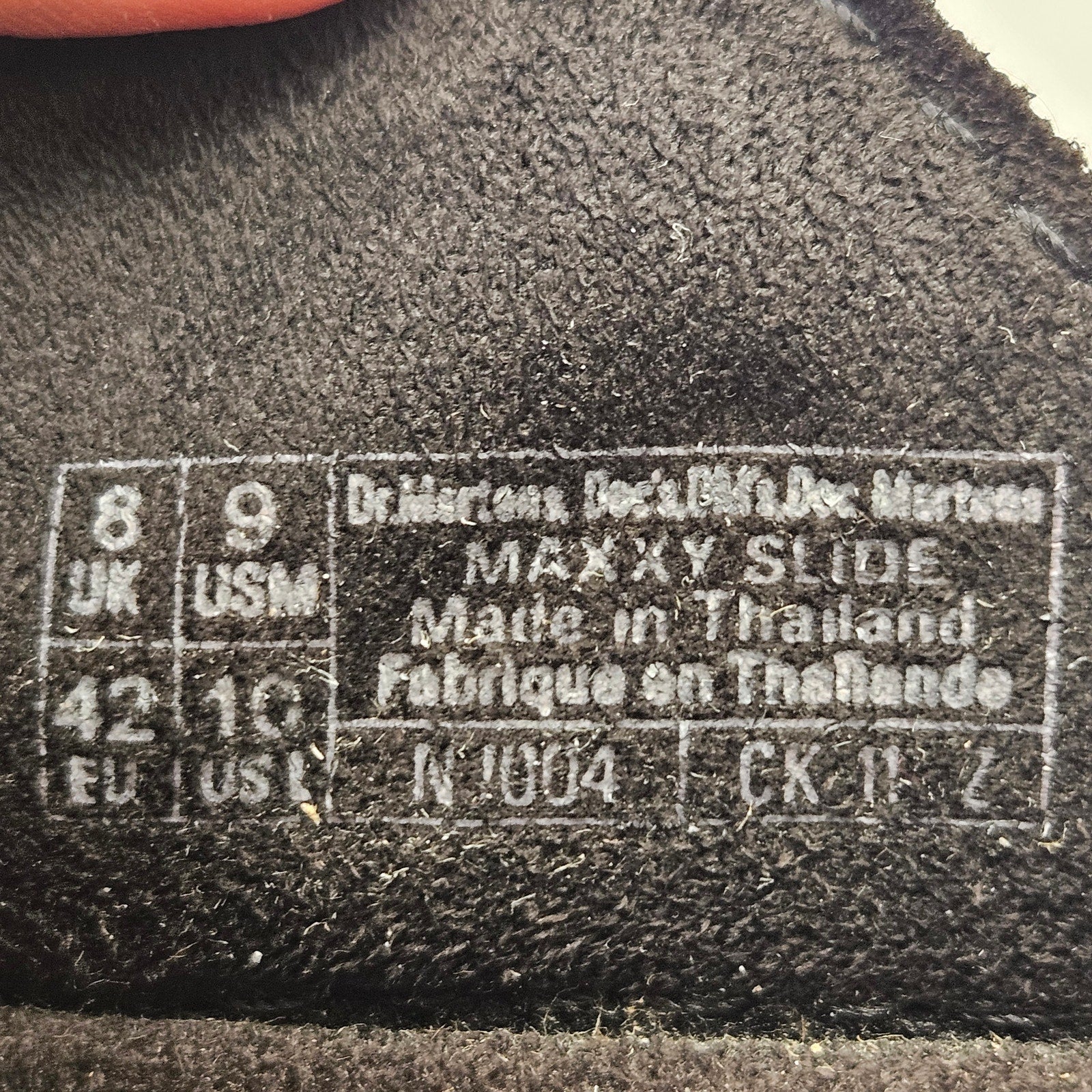 DR MARTENS MEN'S 9 MAXXY SLIDE SUPER SOFT SUEDE AGED BUCKLE NWOB