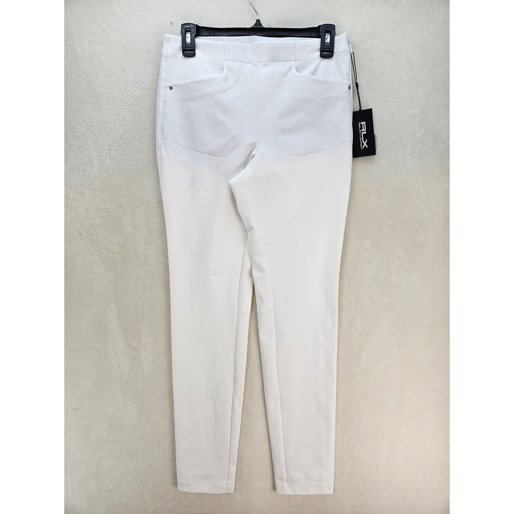 RLX RALPH LAUREN GOLF PANTS WOMEN'S 4 WHITE STRETCH MSRP $168 NWT