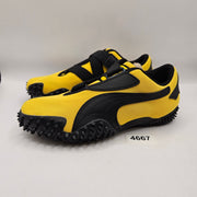 PUMA WOMEN'S 6.5 KIDS 5 MOSTRO OG PRIME PELE YELLOW BLACK STRAP ON 403729-06