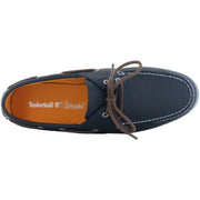 TIMBERLAND MEN'S 9 WIDE NAVY BLUE CEDAR BAY BOAT SHOE TB0A28BM019