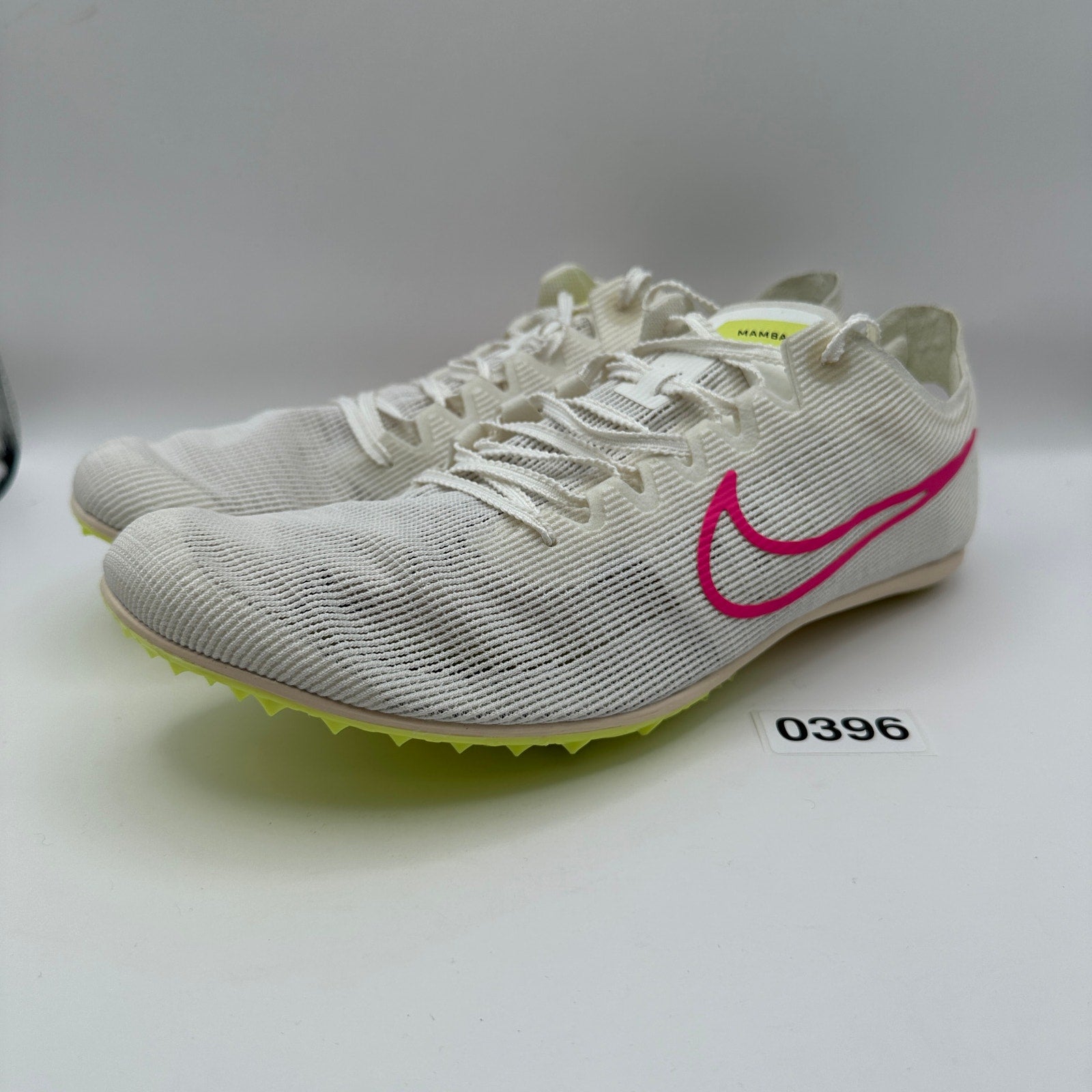 NIKE Men's 11.5 Zoom Mamba 6 Track n Field Distance NO SPIKES Sail lemon DR2733-101