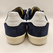 NO INSOLE ADIDAS MEN'S 5.5 CAMPUS 80S NAVY OFF WHITE FZ6153 LOW TOP SUEDE