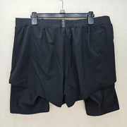 UNDER ARMOUR MEN'S XXL RUSH SMARTFORM 2-IN-1 SHORTS BLACK 1377154-001 NWT