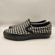 VANS MEN'S 7 LX CLASSIC 98 SLIP-ON HOUNDSTOOTH BLACK WHITE NWOB