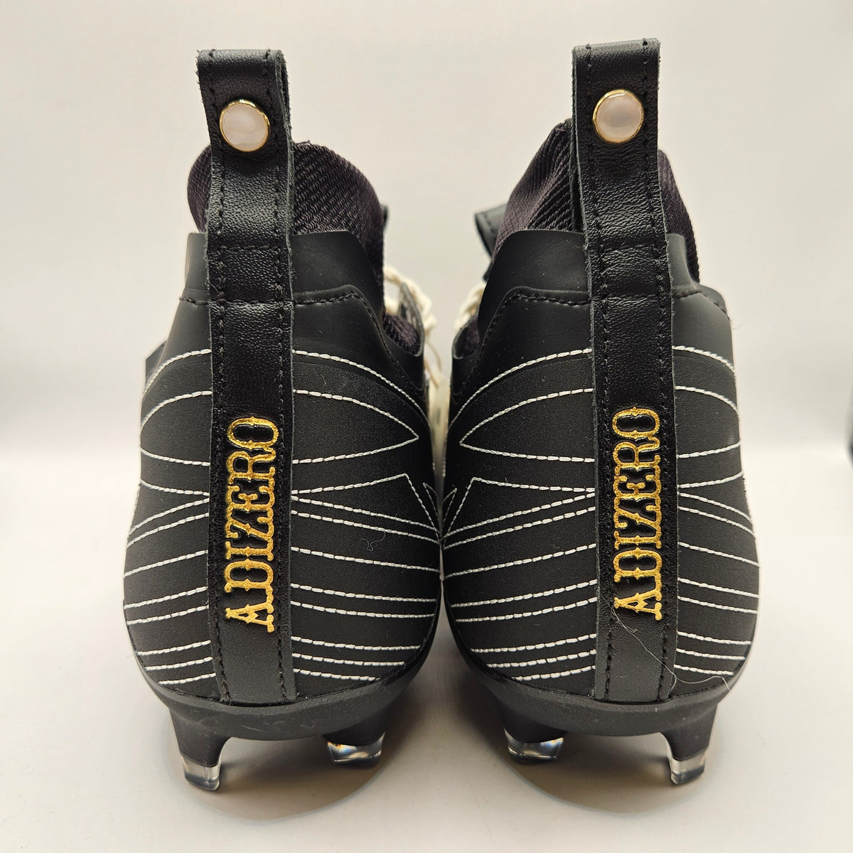 ADIDAS MEN'S 9.5 ADIZERO IMPACT II RODEO FOOTBALL CLEATS BLACK JQ1382 NWOB