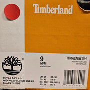 TIMBERLAND WOMEN'S 9 SKYLA BAY 2.0 MID WARM LINED SNEAK BLK SUEDE NIB