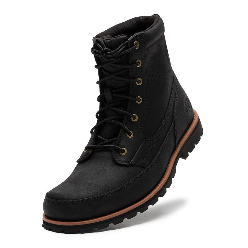 TIMBERLAND MEN'S 13 ATTLEBORO MID LACE BOOT JET BLACK NIB TB1A657D015