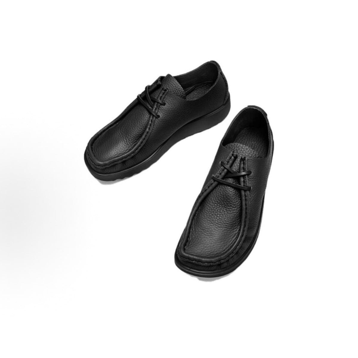 ECCO AT. KOLLEKTIVE MEN'S 46 BLACK LEATHER JOKE LACE SHOE NIB 39059490000