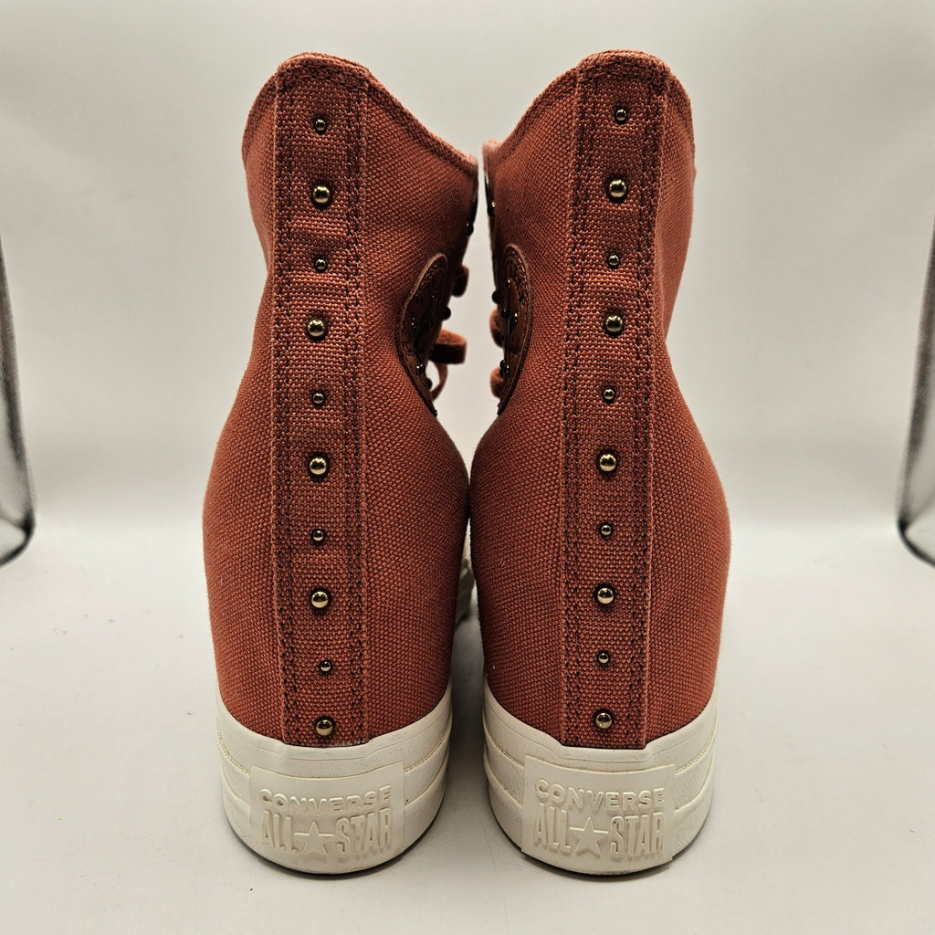CONVERSE WOMEN'S 11 CTAS WEDGE PLATFORM STUDDED RUGGED ORANGE A15107C NWOB