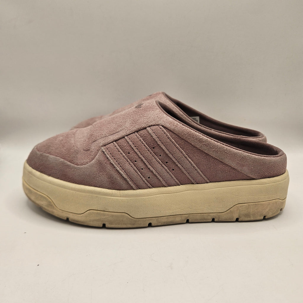 ADIDAS ORIGINAL WOMEN'S 7 ADIFOM STAN MULE BLIS PINK SUEDE SLIP ON CLOGS