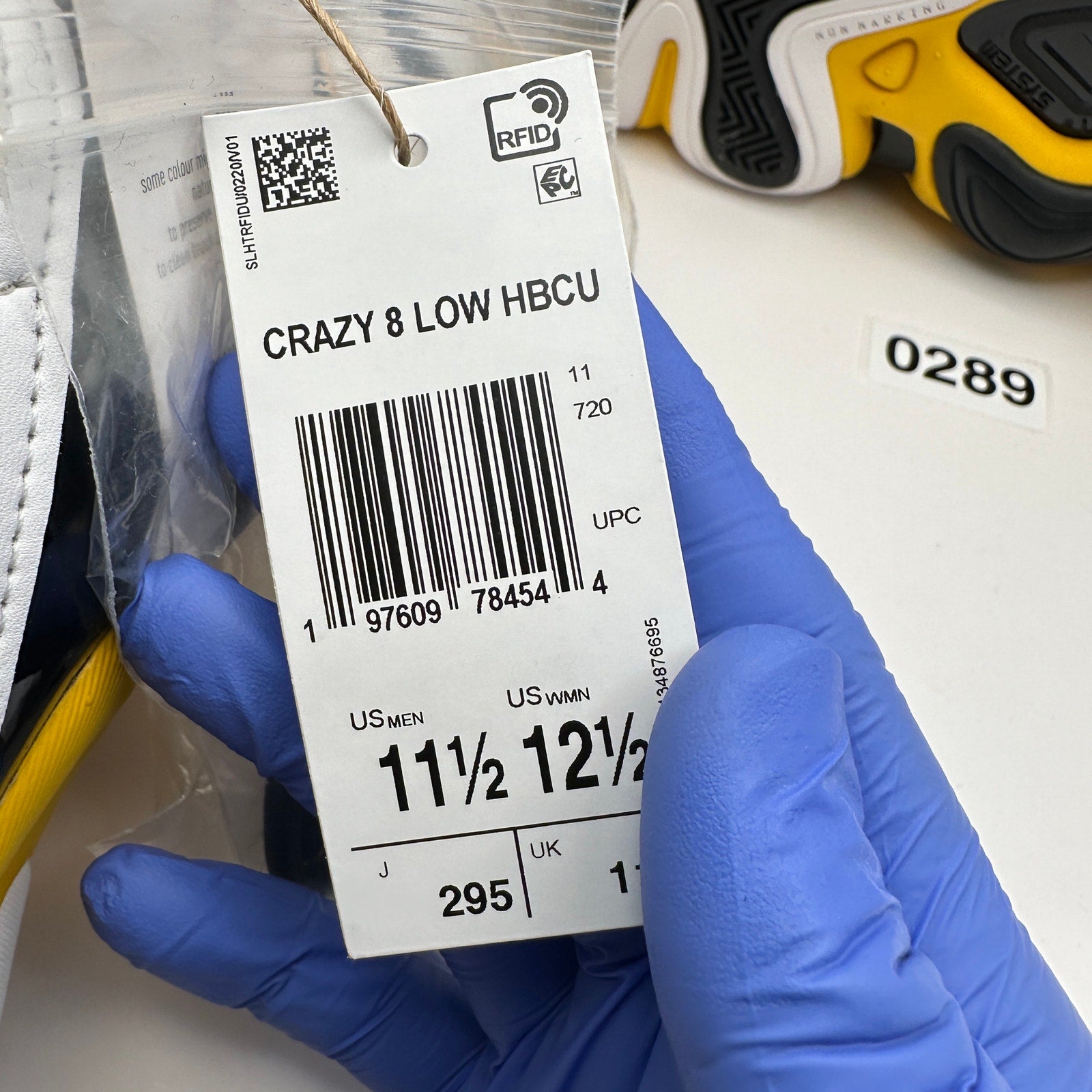 ADIDAS Men's 11.5 CRAZY 8 Low HBCU Alabama State PE Basketball