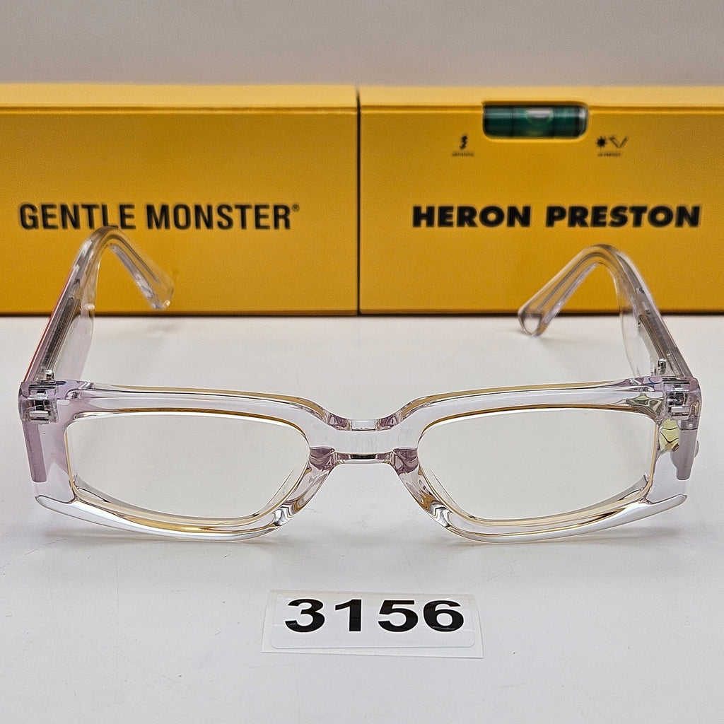 HERON PRESTON X GENTLE MONSTER LEVEL 0 CLEAR BUBBLE LEVEL GLASSES RARE NIB