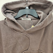 MNML MEN'S SMALL PURPLE WASHED PANELED PULLOVER HOODIE NWT