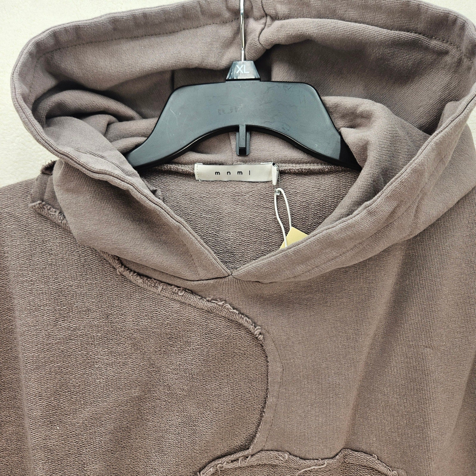 MNML MEN'S SMALL PURPLE WASHED PANELED PULLOVER HOODIE NWT