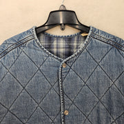 LEVIS MEN'S XXL REVERSIBLE JACKET DENIM FLANNEL ENGINEER CARDIGAN NWOT