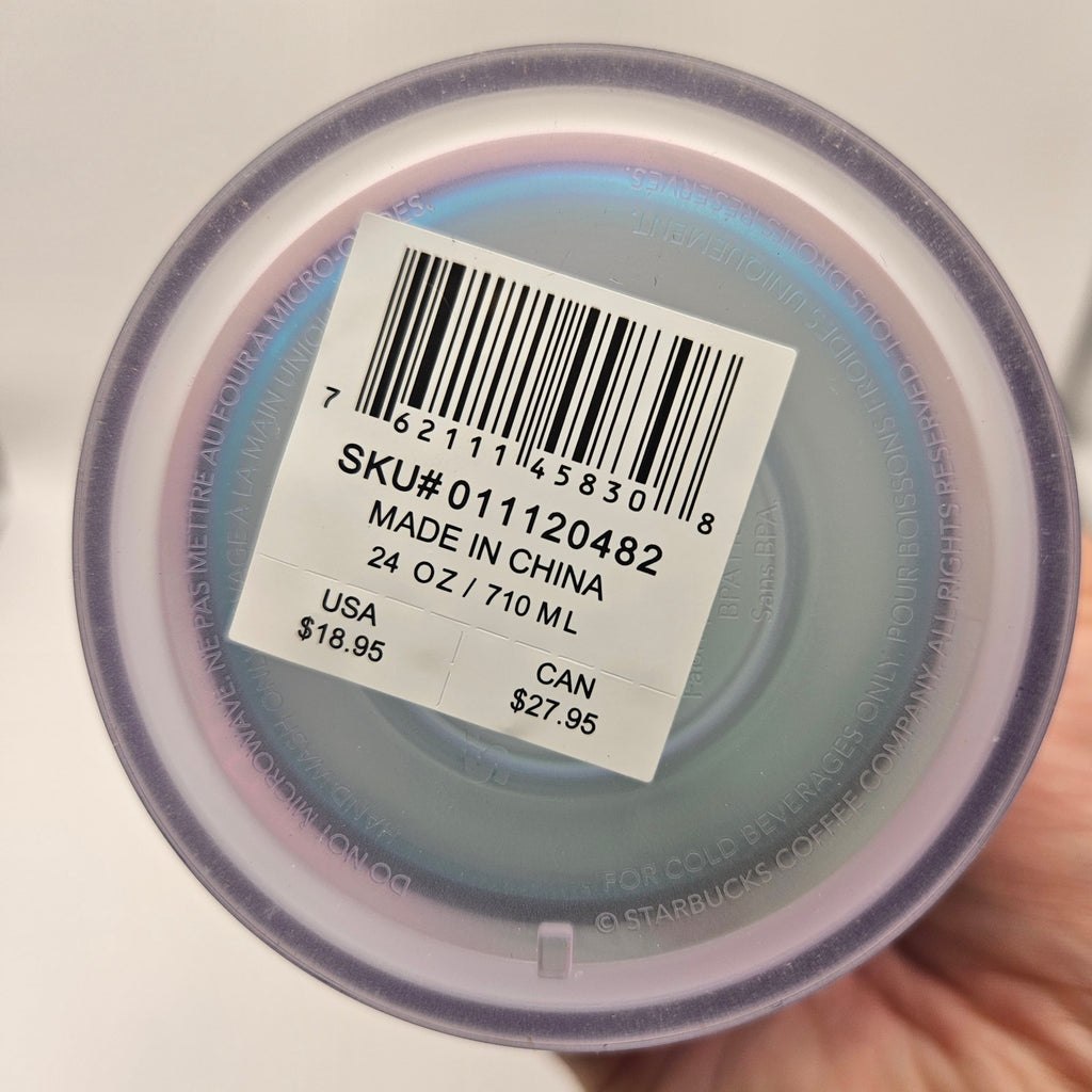 STARBUCKS 24oz MATTE IRIDESCENT MEREMAID TAIL TUMBLER
