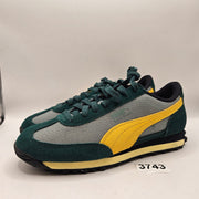 PUMA MEN'S 7 EASY RIDER GREEN MOON SUNNY YELLOW LOW TOP CANVAS SNEAKER 400397-02
