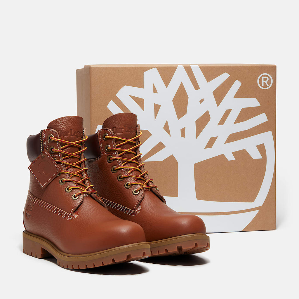 TIMBERLAND MEN'S 9.5 OUR LEGACY WORK SHOP 6 INCH BOOT ACORN PEBBLED NIB