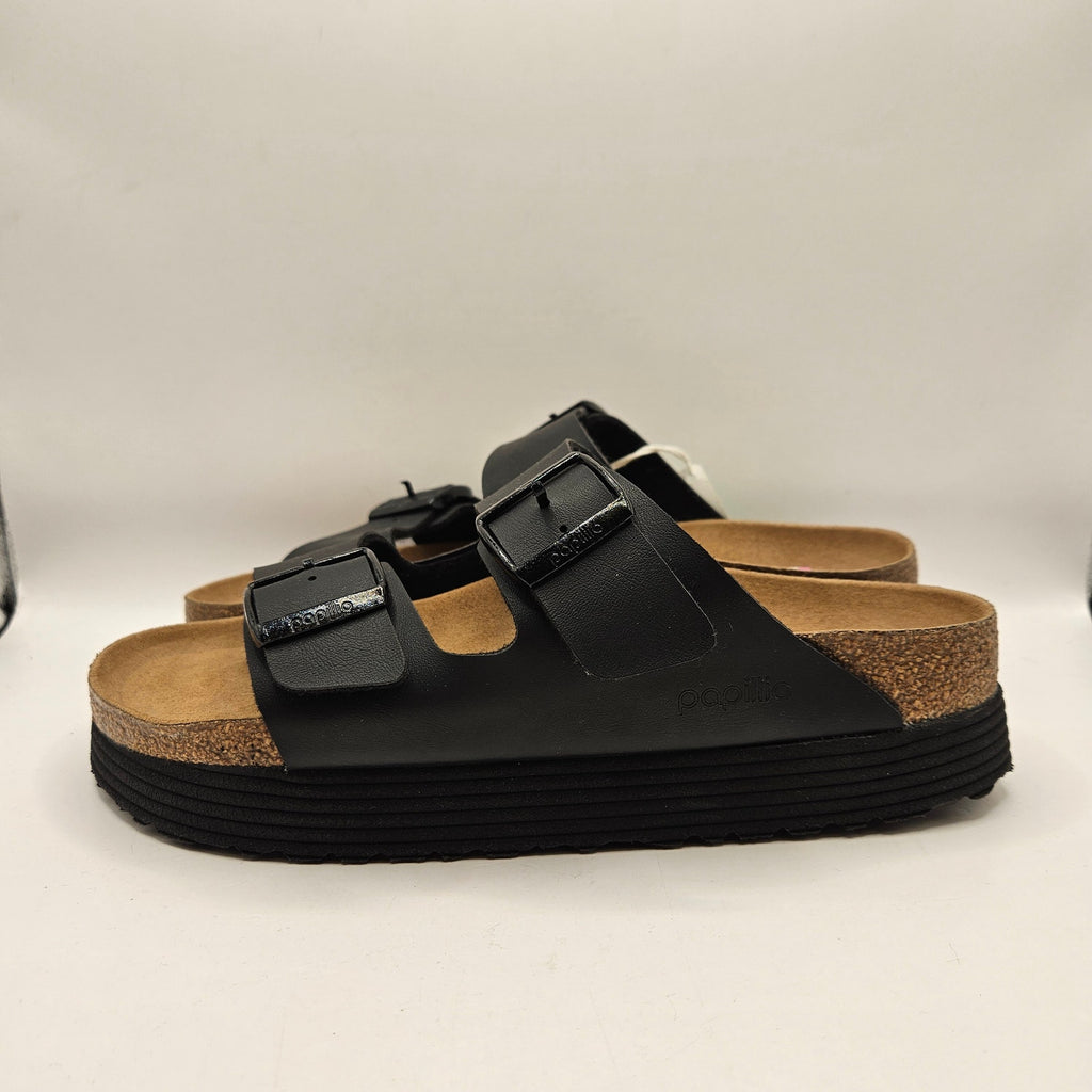 PAPILLIO BY BIRKENSTOCK WOMEN'S 9 TWO STRAP ARIZONA PLATFORM SLIDE COMFORT NWT