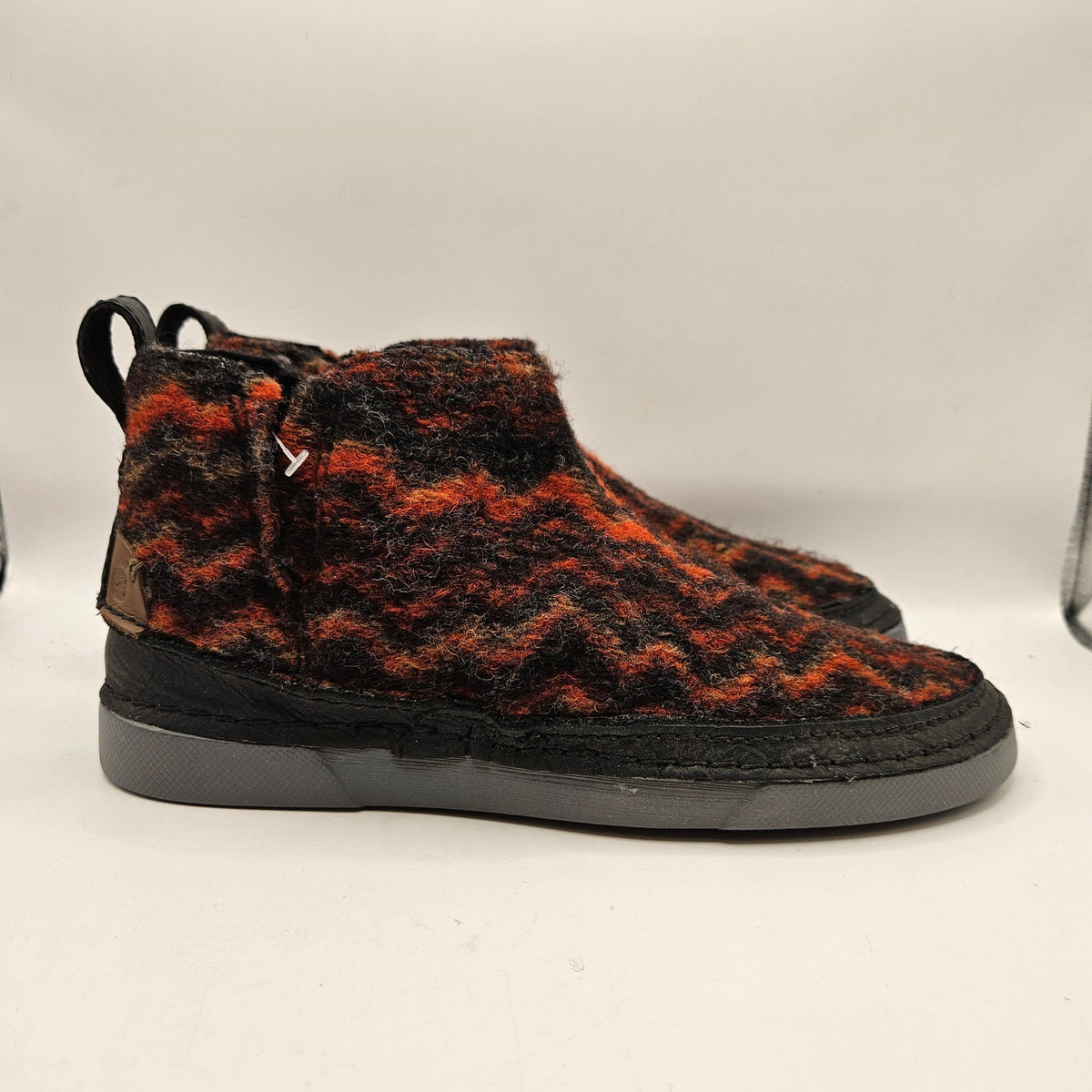 CLARKS MEN'S 7.5 GERALD ANKL BOOT SLIPPERS ORTHOLITE CHELSEA WOOL