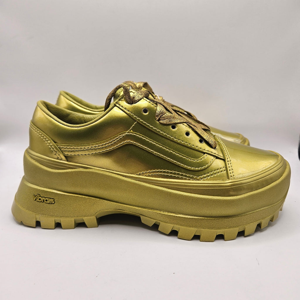 VANS X COLLINA STRADA WOMEN'S 7.5 GOLD OLD SKOOL VIBRAM CASUAL SNEAKERS NWOB