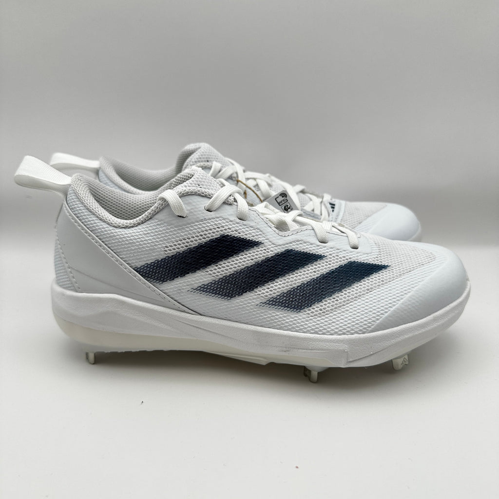 Adidas Womens size 5.5 Softball Shoes Adizero Instinct IH3468 White/Blue
