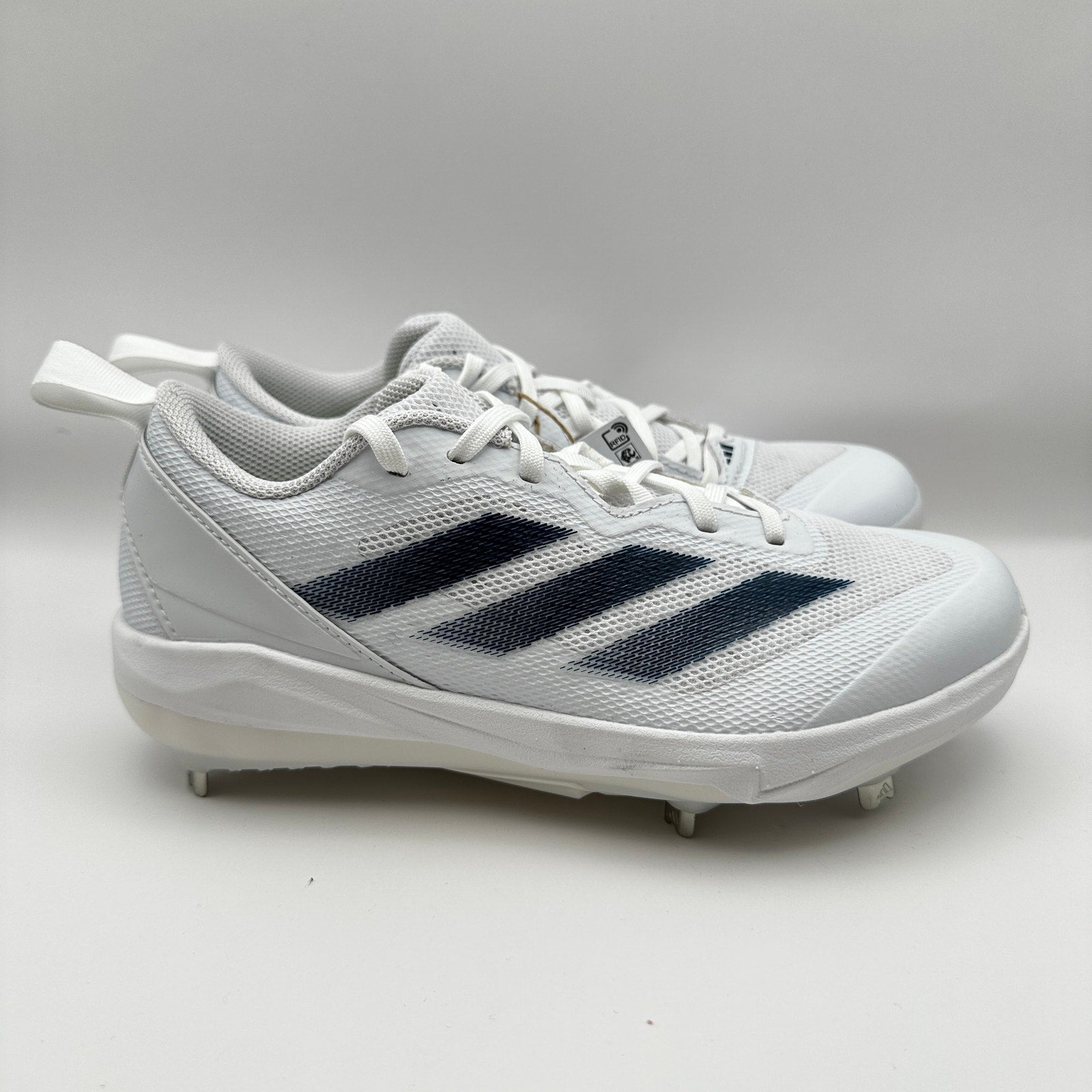 Adidas Womens size 5.5 Softball Shoes Adizero Instinct IH3468 White/Blue