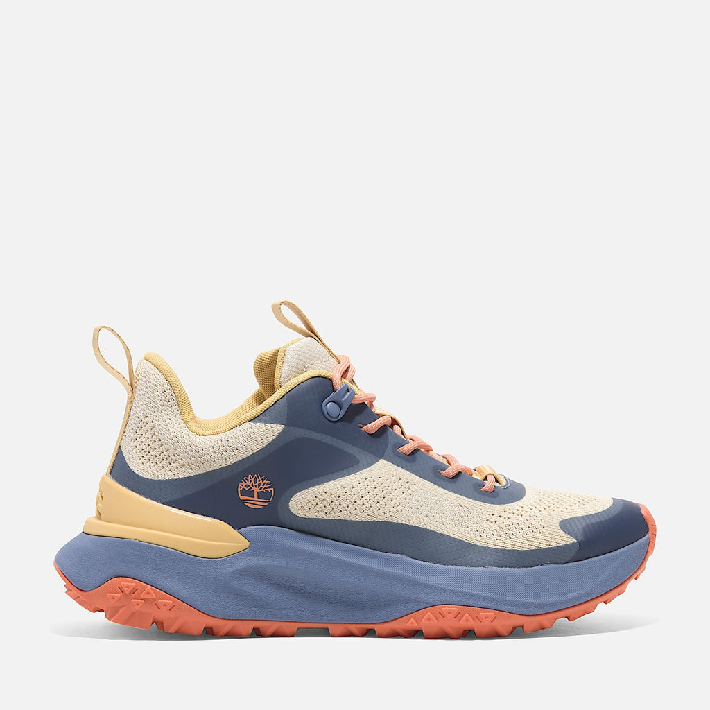 TIMBERLAND WOMEN'S 5.5 MOTION ACCESS LOW LACE UP SNEAKER NATURAL KNIT BLUE NIB