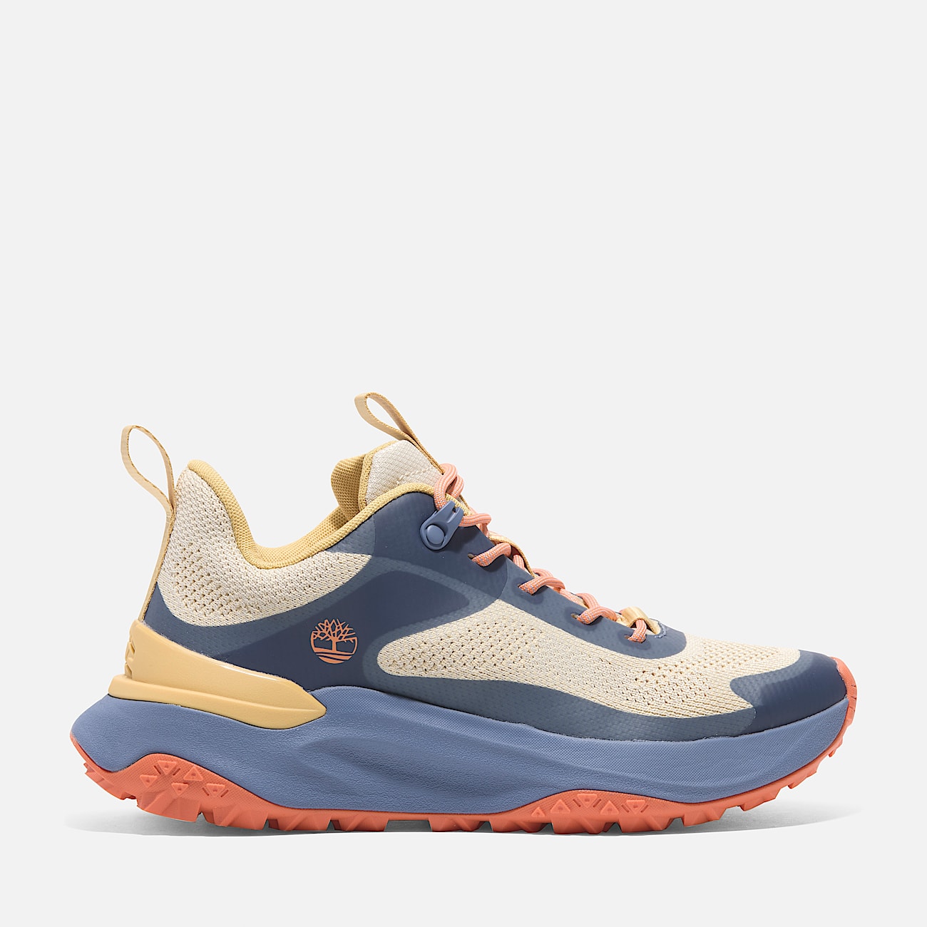 TIMBERLAND WOMEN'S 5.5 MOTION ACCESS LOW LACE UP SNEAKER NATURAL KNIT BLUE NIB