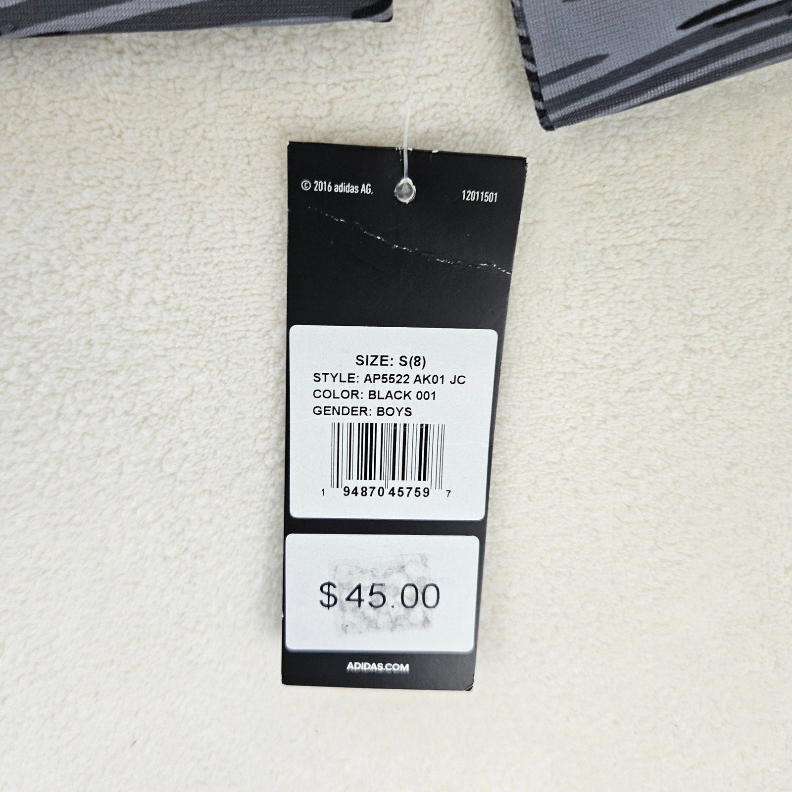 ADIDAS KIDS SMALL ACTIVE SPORTSWEAR FULL ZIP UP JACKET