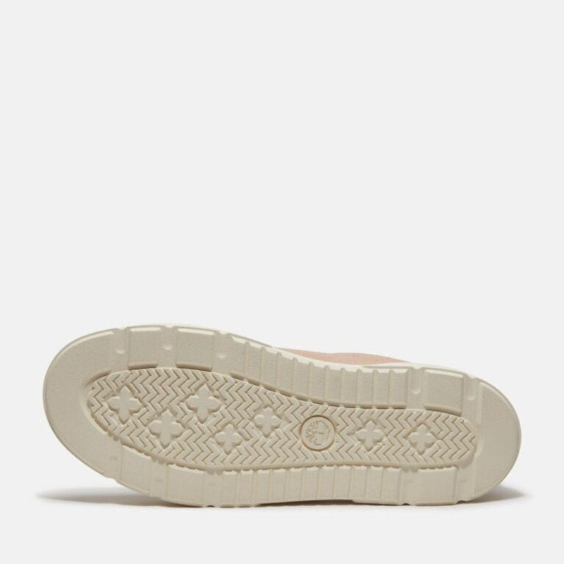 TIMBERLAND WOMEN'S 9 LAUREL COURT LOW LACE SNEAKER LIGHT BEIGE CANVAS NIB
