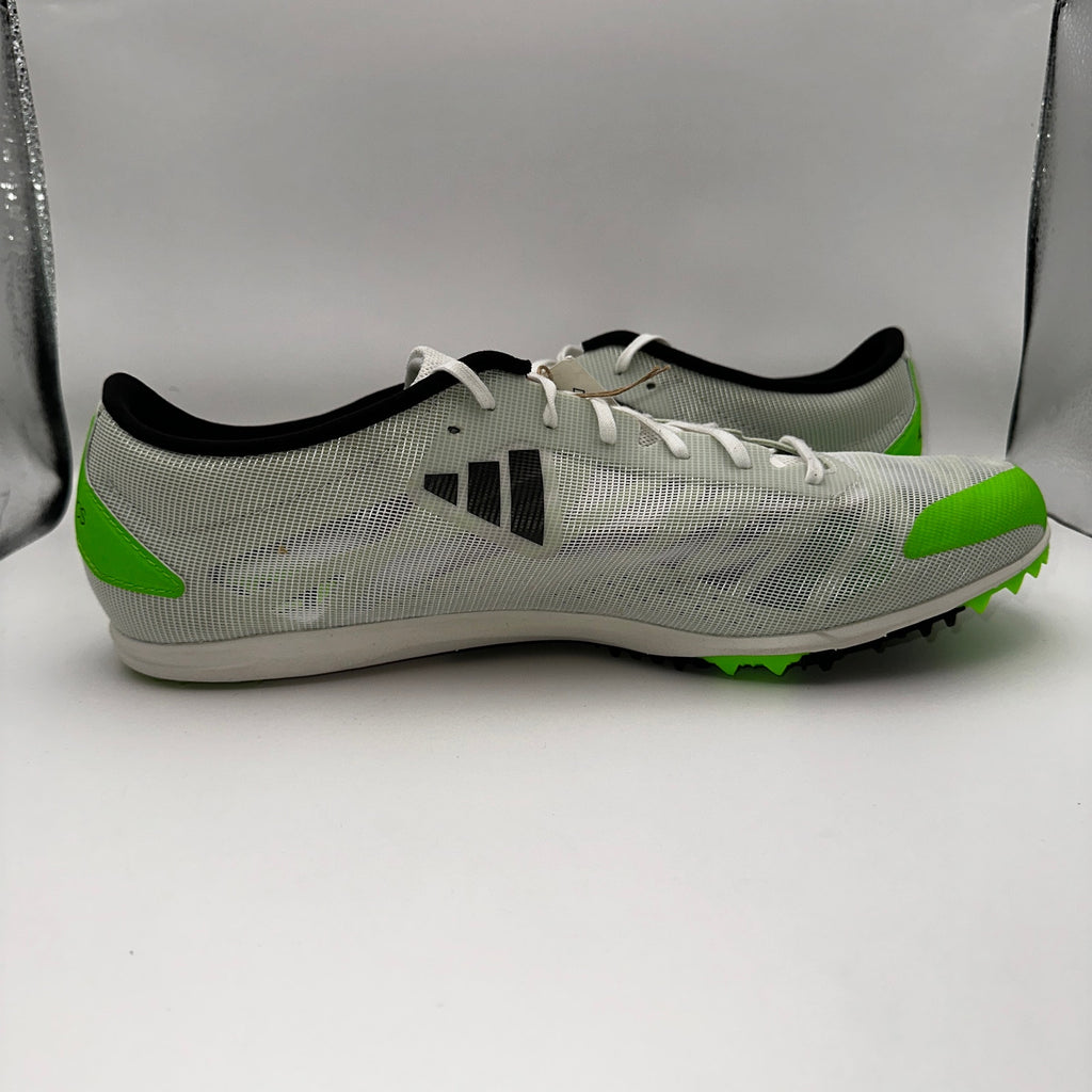 Adidas Adizero XCS Mens 15 Running Cleats White Solar Green GX6681