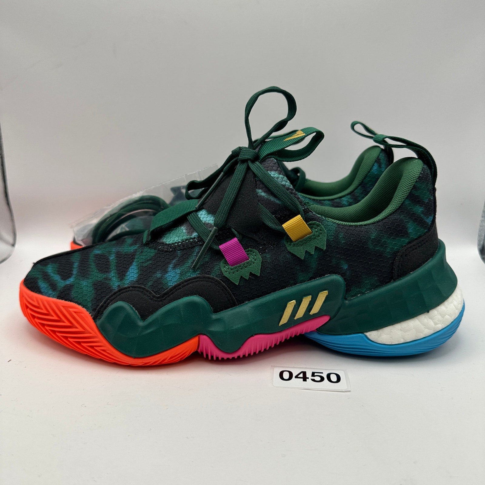 ADIDAS x TRAE YOUNG 1 96 Olympics IG3097 Basketball Shoes Green Orange Blue