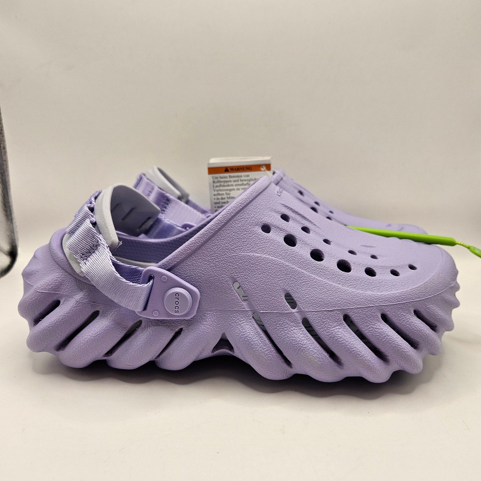 CROCS ECHO WOMEN'S 6 CLOG MYSTIC PURPLE SLIP ON CASUAL SANDAL 207937-5BN NWT
