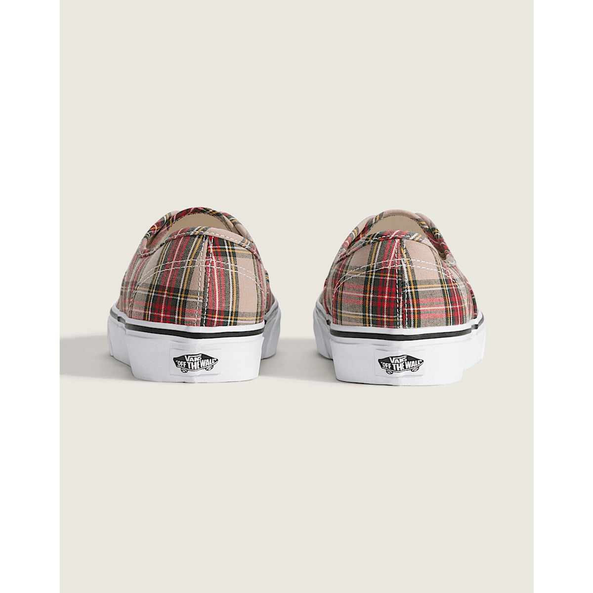 VANS WOMEN'S 7 AUTHENTIC LOW TOP SNEAKER PLAID TAN NIB VN000EGATAN