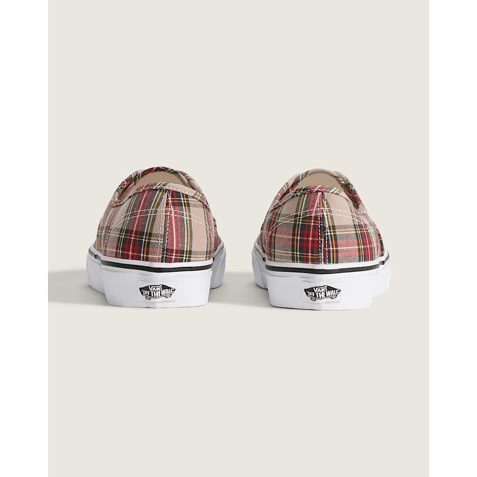 VANS WOMEN'S 7 AUTHENTIC LOW TOP SNEAKER PLAID TAN NIB VN000EGATAN