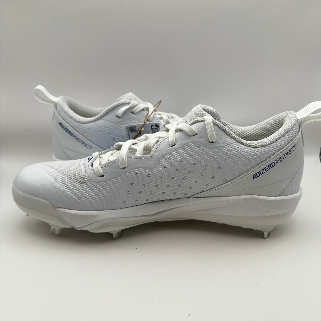Adidas Womens size 9 Softball Shoes Adizero Instinct IH3471 White Blue